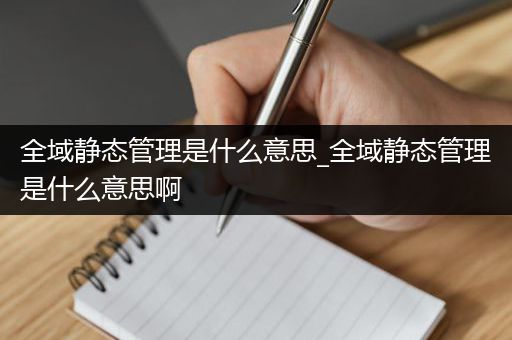 全域静态管理是什么意思_全域静态管理是什么意思啊